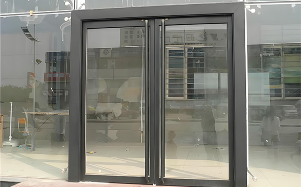 华亭玻璃地弹门