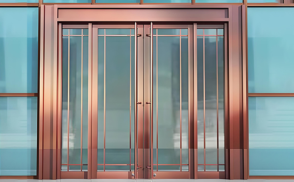 华亭玻璃地弹门